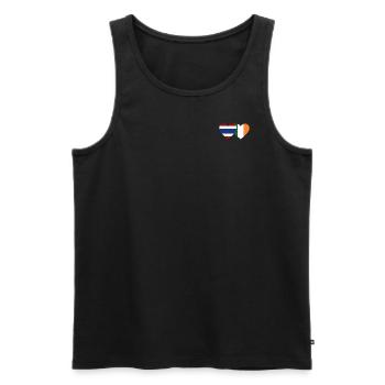 Thailand Irland Flagge Herz - Männer Premium Bio Tank Top - Schwarz - Vorne - Michal (187cm)