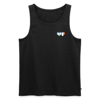 Drapeau de l’Argentine Irlande - Débardeur bio Premium Homme - noir - Devant - Michal (187cm)