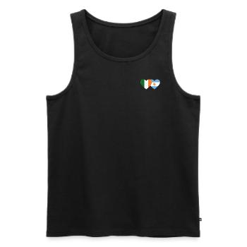 Irland Argentinien Flagge - Männer Premium Bio Tank Top - Schwarz - Vorne - Michal (187cm)