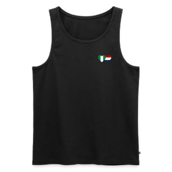 Drapeau du Nigeria Hollande Coeur - Débardeur bio Premium Homme - noir - Devant - Michal (187cm)