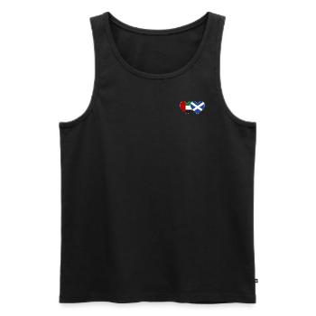 Vereinigte Arabische Emirate Schottland Flagge - Männer Premium Bio Tank Top - Schwarz - Vorne - AI Model Male 178 light (178cm)