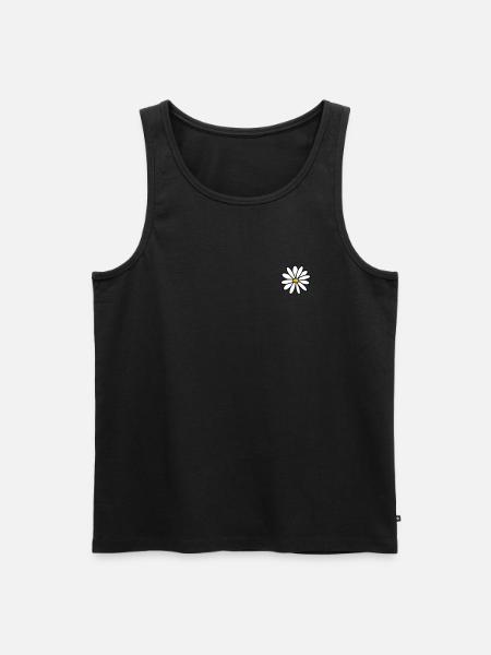Daisy - Men's Premium Organic Tank Top - black
