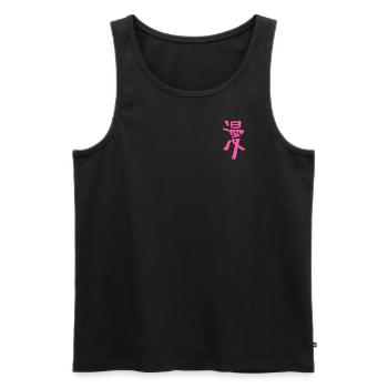 Manga (bande dessinée) Japonais - Débardeur bio Premium Homme - noir - Devant - Michal (187cm)