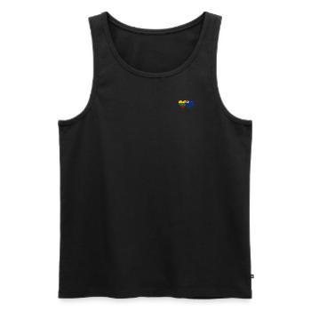 Lituanie Drapeau néo-zélandais - Débardeur bio Premium Homme - noir - Devant - AI Model Male 178 light (178cm)