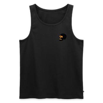 Crâne Halloween 2 - Débardeur bio Premium Homme - noir - Devant - AI Model Male 178 light (178cm)
