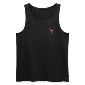 Oh Deer Hirsch lustiges Weihnachtsgeschenk, Hirsch - Männer Premium Bio Tank Top - Schwarz - Vorne - Michal (187cm)