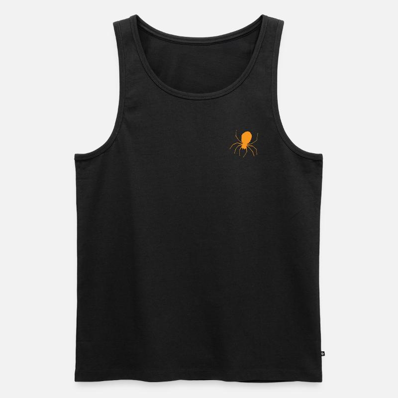 Spinne Halloween - Männer Premium Bio Tank Top - Schwarz