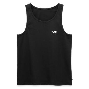 Off - Men's Premium Organic Tank Top - black - Front - Michal (187cm)