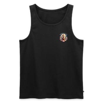 Namasté - Débardeur bio Premium Homme - noir - Devant - Michal (187cm)