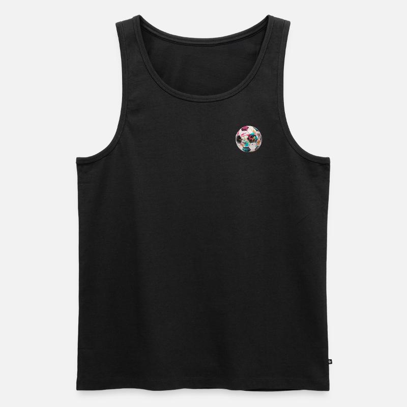 Graffity Fußball - Männer Premium Bio Tank Top - Schwarz