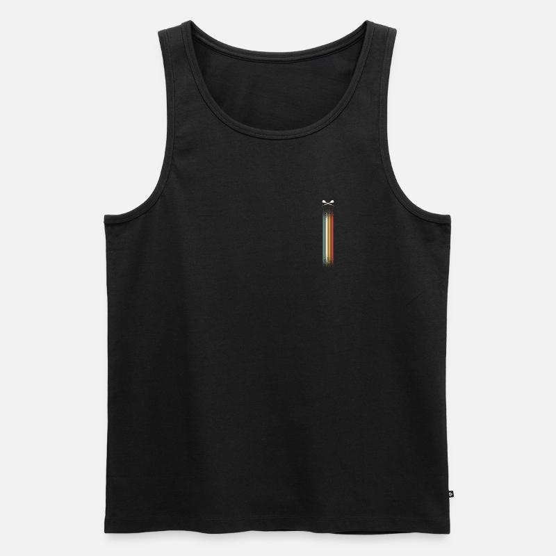 Darts - Männer Premium Bio Tank Top - Schwarz