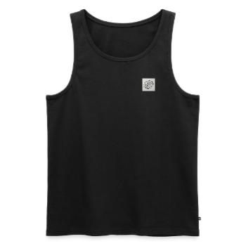 Where Sunsets End, Dreams Begin - Männer Premium Bio Tank Top - Schwarz - Vorne - AI Model Male 178 light (178cm)
