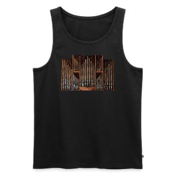sacral1 - Männer Premium Bio Tank Top - Schwarz - Vorne - AI Model Male 178 light (178cm)