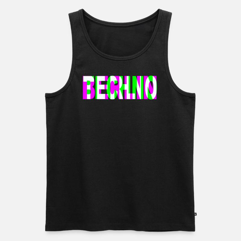 TECHNO BERLIN - Männer Premium Bio Tank Top - Schwarz