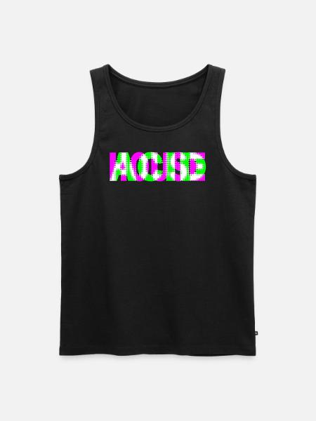 acid house - Men's Premium Organic Tank Top - black