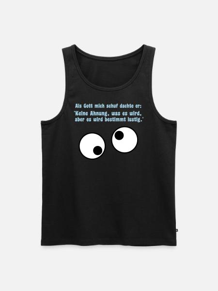 funny - Men's Premium Organic Tank Top - black