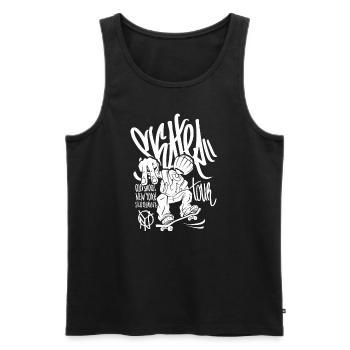 Cool skate sayings - Men's Premium Organic Tank Top - black - Front - Michal (187cm)