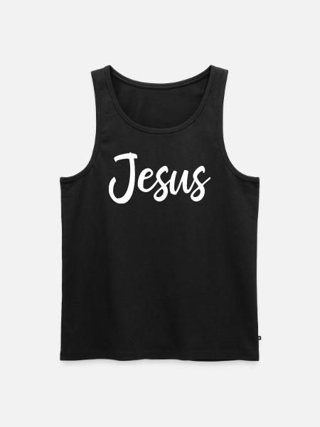 Jesus - Christians Christ Gift - Men's Premium Organic Tank Top - black