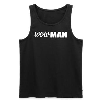 Wowman - La Journée de la Femme Femme De La Femme De La - Débardeur bio Premium Homme - noir - Devant - AI Model Male 178 light (178cm)