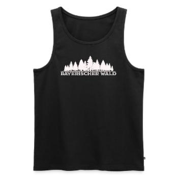 Bayerischer Wald Deutschland Urlaub Souvenir - Männer Premium Bio Tank Top - Schwarz - Vorne - AI Model Male 178 light (178cm)