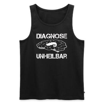 Waller Angeln Angler Wels Welsangeln Fischen - Männer Premium Bio Tank Top - Schwarz - Vorne - Michal (187cm)
