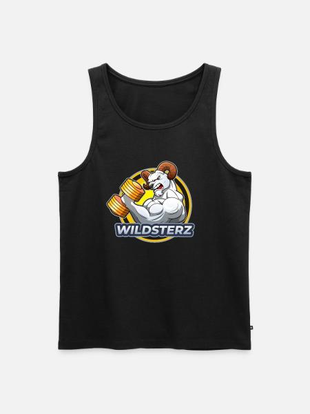 Wildsterz - Widder - Männer Premium Bio Tank Top - Schwarz