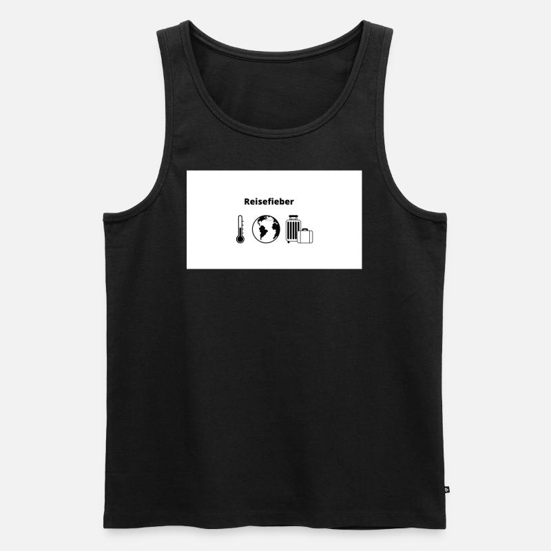 Reisefieber - Männer Premium Bio Tank Top - Schwarz