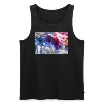3 78oks - Männer Premium Bio Tank Top - Schwarz - Vorne - Michal (187cm)
