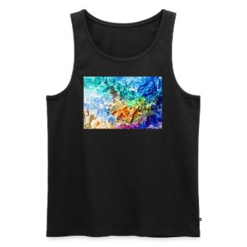 57Sentitoks - Männer Premium Bio Tank Top - Schwarz - Vorne - Michal (187cm)