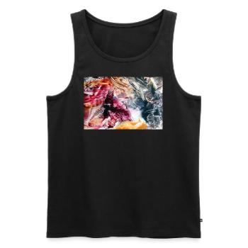 62Sentit - Männer Premium Bio Tank Top - Schwarz - Vorne - Michal (187cm)
