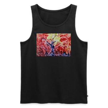3951 - Männer Premium Bio Tank Top - Schwarz - Vorne - Michal (187cm)
