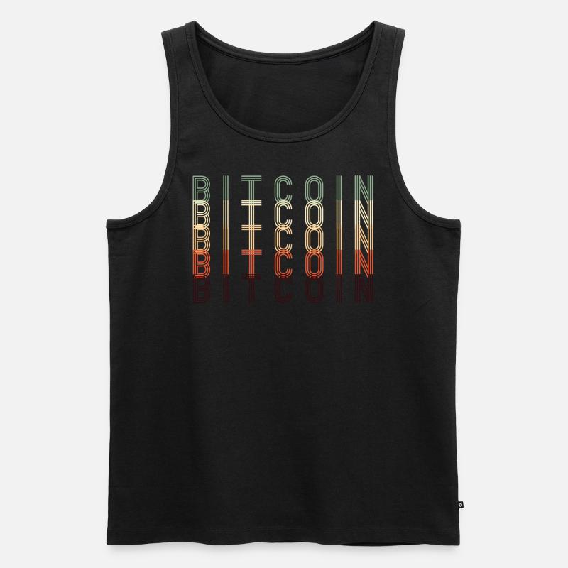 Bitcoin - Männer Premium Bio Tank Top - Schwarz