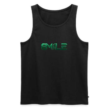 comb comb - Men's Premium Organic Tank Top - black - Front - Michal (187cm)
