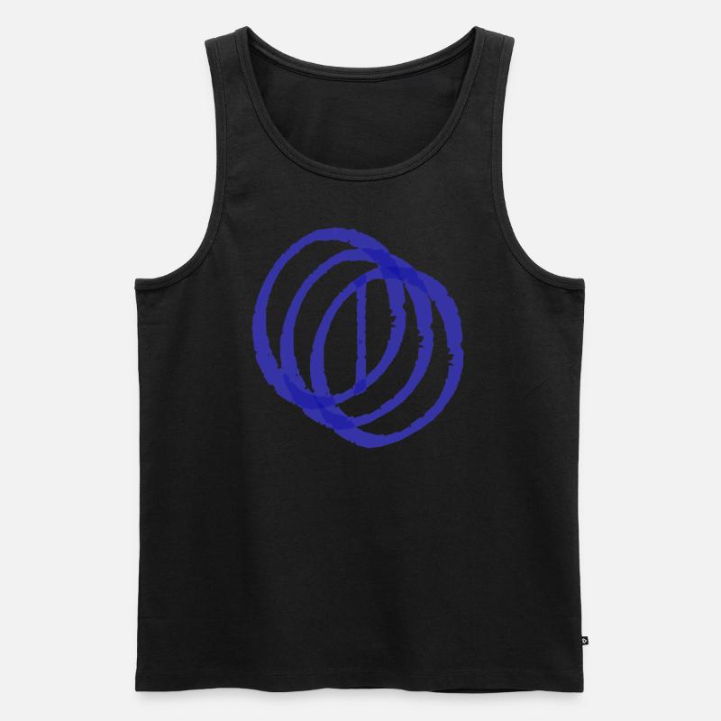Three Rings - Männer Premium Bio Tank Top - Schwarz