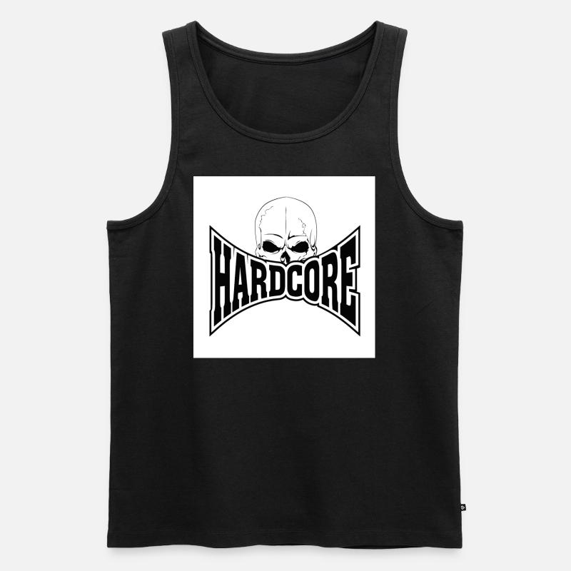hardcoreterror - Männer Premium Bio Tank Top - Schwarz