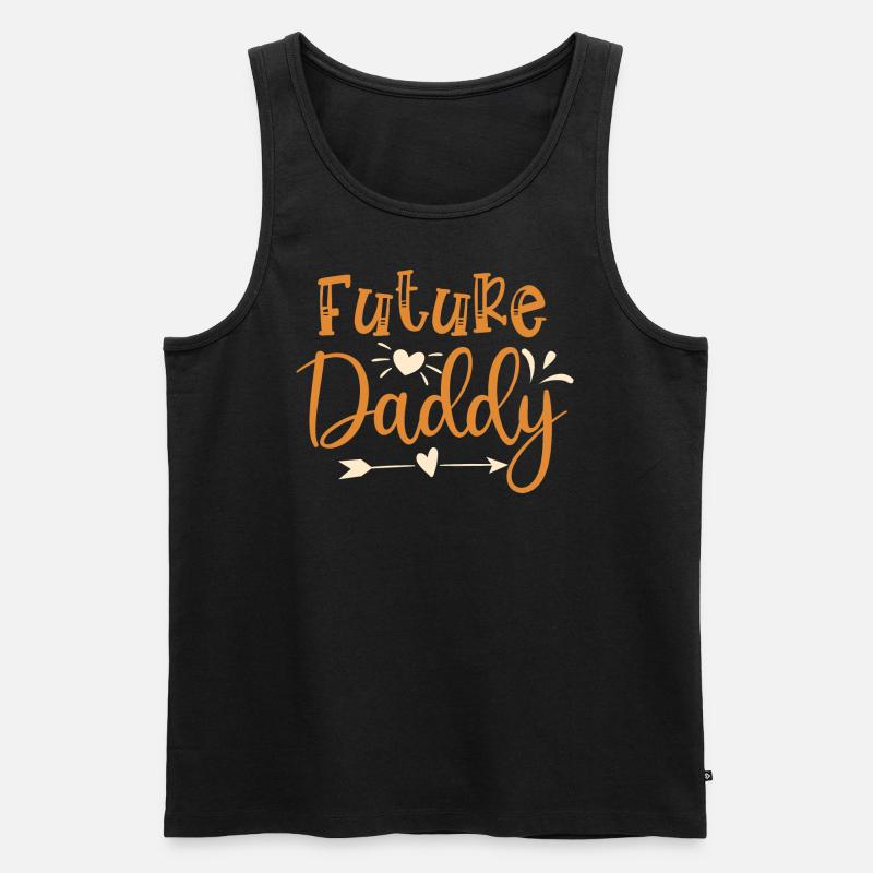 Futuro papà - Canottiera ecologica premium da uomo - nero