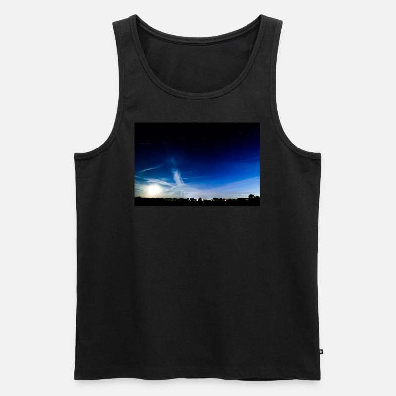 Nachthimmel - Männer Premium Bio Tank Top - Schwarz