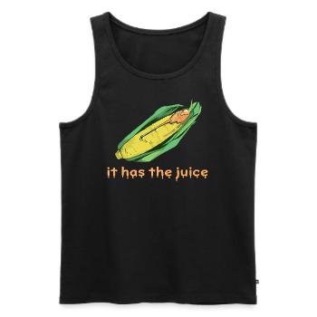 Corn Tik tok Trend - Männer Premium Bio Tank Top - Schwarz - Vorne - AI Model Male 178 light (178cm)