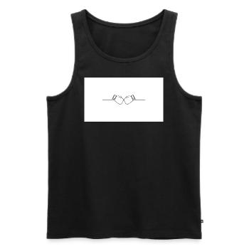 Boxhandschuhe - Männer Premium Bio Tank Top - Schwarz - Vorne - AI Model Male 178 light (178cm)