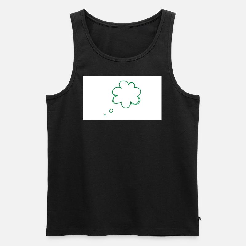 Wolke - Männer Premium Bio Tank Top - Schwarz