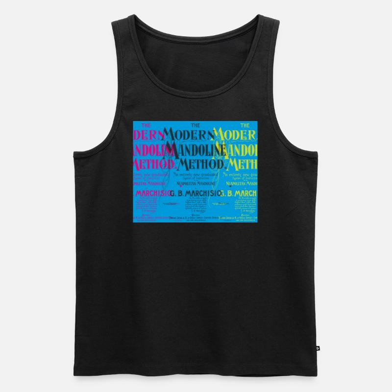Modern Mandoline Method - Collage - Männer Premium Bio Tank Top - Schwarz