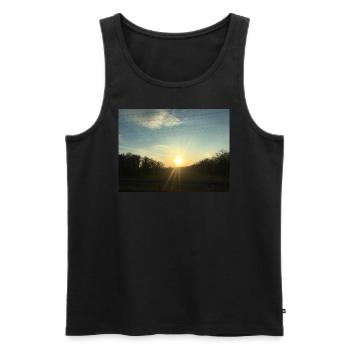 Hoffnung - Männer Premium Bio Tank Top - Schwarz - Vorne - AI Model Male 178 light (178cm)