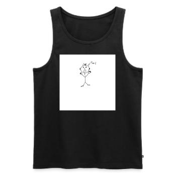 0A6D01C7 ABB4 46E7 A5FB D876F159CE22 - Men's Premium Organic Tank Top - black - Front - Michal (187cm)