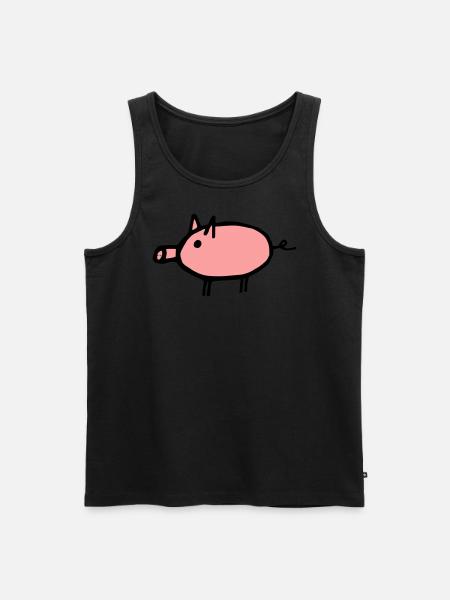 Pig - Men's Premium Organic Tank Top - black