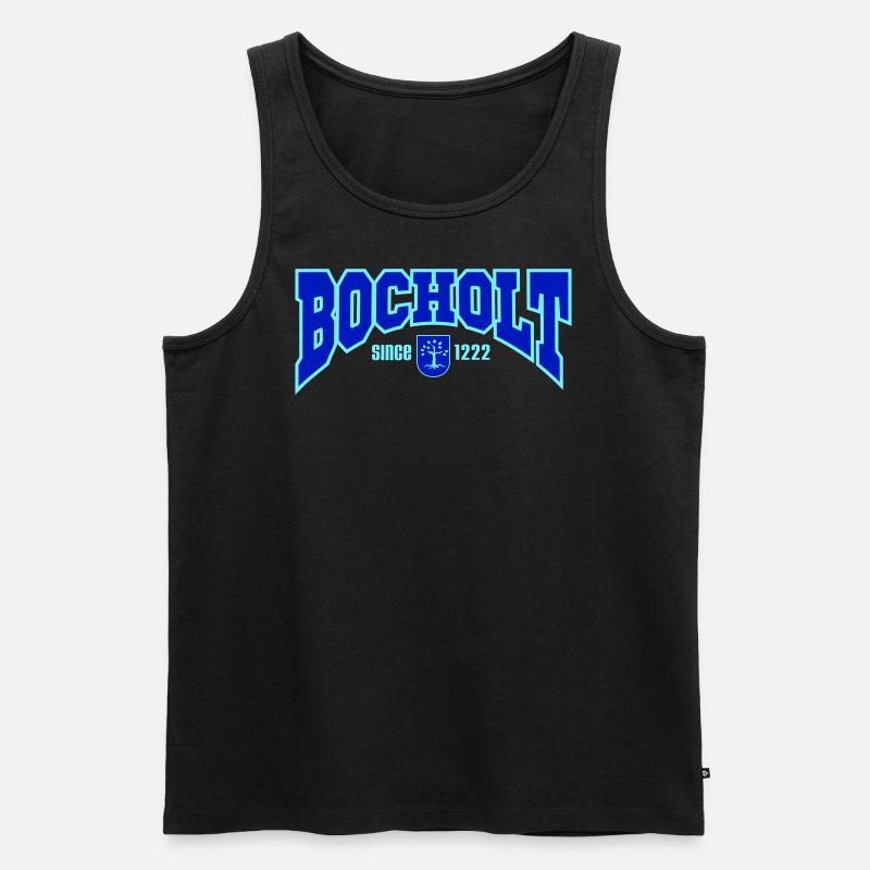 Bocholt - Männer Premium Bio Tank Top - Schwarz