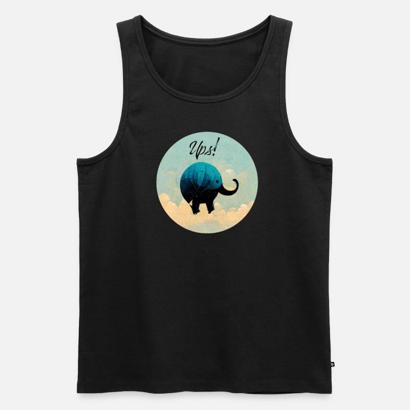 UPs! - Männer Premium Bio Tank Top - Schwarz