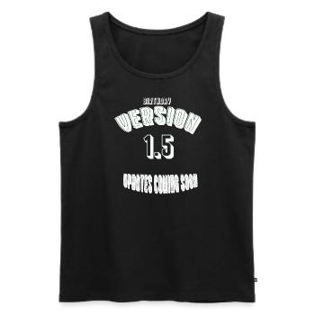 Birthday15 - Männer Premium Bio Tank Top - Schwarz - Vorne - Michal (187cm)