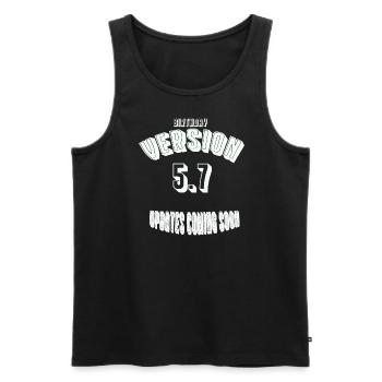 Birthday57 - Männer Premium Bio Tank Top - Schwarz - Vorne - Michal (187cm)