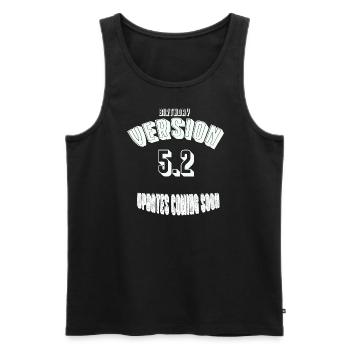 Birthday52 - Männer Premium Bio Tank Top - Schwarz - Vorne - Michal (187cm)