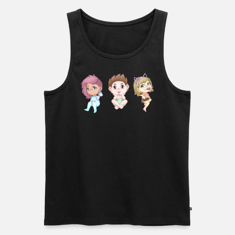 Maskottchen Schnitt Gross - Männer Premium Bio Tank Top - Schwarz
